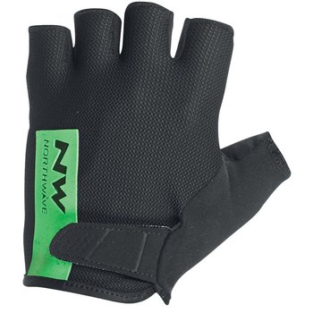Велоперчатки NORTHWAVE C89172087 BLACK-GREEN FLU M
